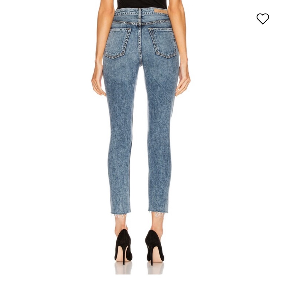 • GRLFRND • Women’s Karolina High Rise Skinny Almost Gone Blue 27 - Picture 2 of 7